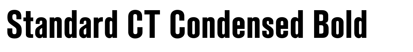 Standard CT Condensed Bold